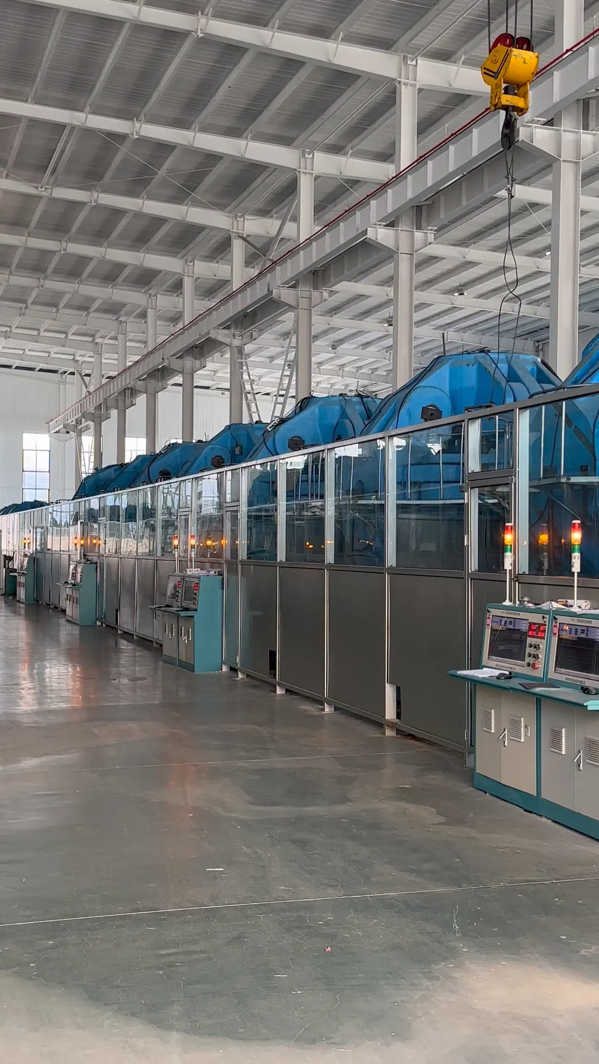 Jewelry production equipment on the factory floor.