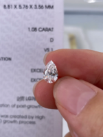 Pear Cut Lab‑Grown Diamond Loose Stone | Multiple Sizes Available, Make Into Finished Fine Jewelry