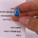 Pear Cut Fancy Intense Blue Lab‑Grown Diamond Loose Stone | Multiple Sizes Available, Make Into Finished Fine Jewelry