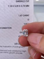Emerald Cut Lab‑Grown Diamond Loose Stone | Multiple Sizes Available, Make Into Finished Fine Jewelry - Image 2