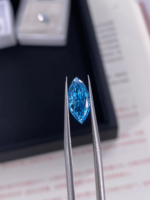 Blue Marquise Lab Grown Diamond Loose Stone – Brilliant Fancy Color Diamond（Custom Size Available） - Image 4
