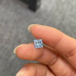 Custom Fancy Blue Princess Cut Lab-Grown Diamond Loose Stone – Available in Multiple Sizes, Crafted into Personalized Fine Jewelry