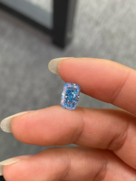 Custom Fancy Blue Emerald Cut Lab-Grown Diamond Loose Stone – Available in Multiple Sizes, Crafted into Personalized Fine Jewelry