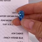 Pear Cut Fancy Intense Blue Lab‑Grown Diamond Loose Stone | Multiple Sizes Available, Make Into Finished Fine Jewelry