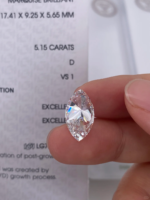 Marquise Cut Lab‑Grown Diamond Loose Stone | Multiple Sizes Available, Make Into Finished Fine Jewelry - Image 2