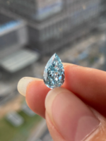 Pear Cut Fancy Intense Blue Lab‑Grown Diamond Loose Stone | Multiple Sizes Available, Make Into Finished Fine Jewelry