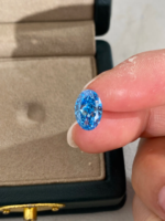 Pear Cut Fancy Intense Blue Lab‑Grown Diamond Loose Stone | Multiple Sizes Available, Make Into Finished Fine Jewelry - Image 2