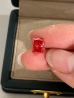 Radiant Cut Fancy Vivid Red Lab‑Grown Diamond Loose Stone | Multiple Sizes Available, Make Into Finished Fine Jewelry