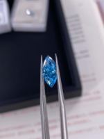 Blue Marquise Lab Grown Diamond Loose Stone – Brilliant Fancy Color Diamond（Custom Size Available）