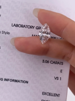 Custom Marquise Cut Lab-Grown Diamond Loose Stone – Available in Multiple Sizes, Crafted into Personalized Fine Jewelry