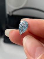 Pear Cut Fancy Intense Blue Lab‑Grown Diamond Loose Stone | Multiple Sizes Available, Make Into Finished Fine Jewelry - Image 2