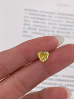 Custom Fancy Yellow Heart-Shaped Lab-Grown Diamond Loose Stone – Available in Multiple Sizes, Crafted into Personalized Fine Jewelry - Image 3
