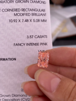 Radiant Cut Fancy Intense Pink Lab‑Grown Diamond Loose Stone | Multiple Sizes Available, Make Into Finished Fine Jewelry